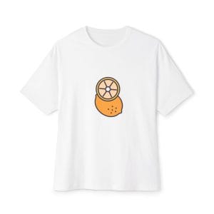Orange Slice Graphic Tee — Cute Minimal Fruit Illustration Shirt