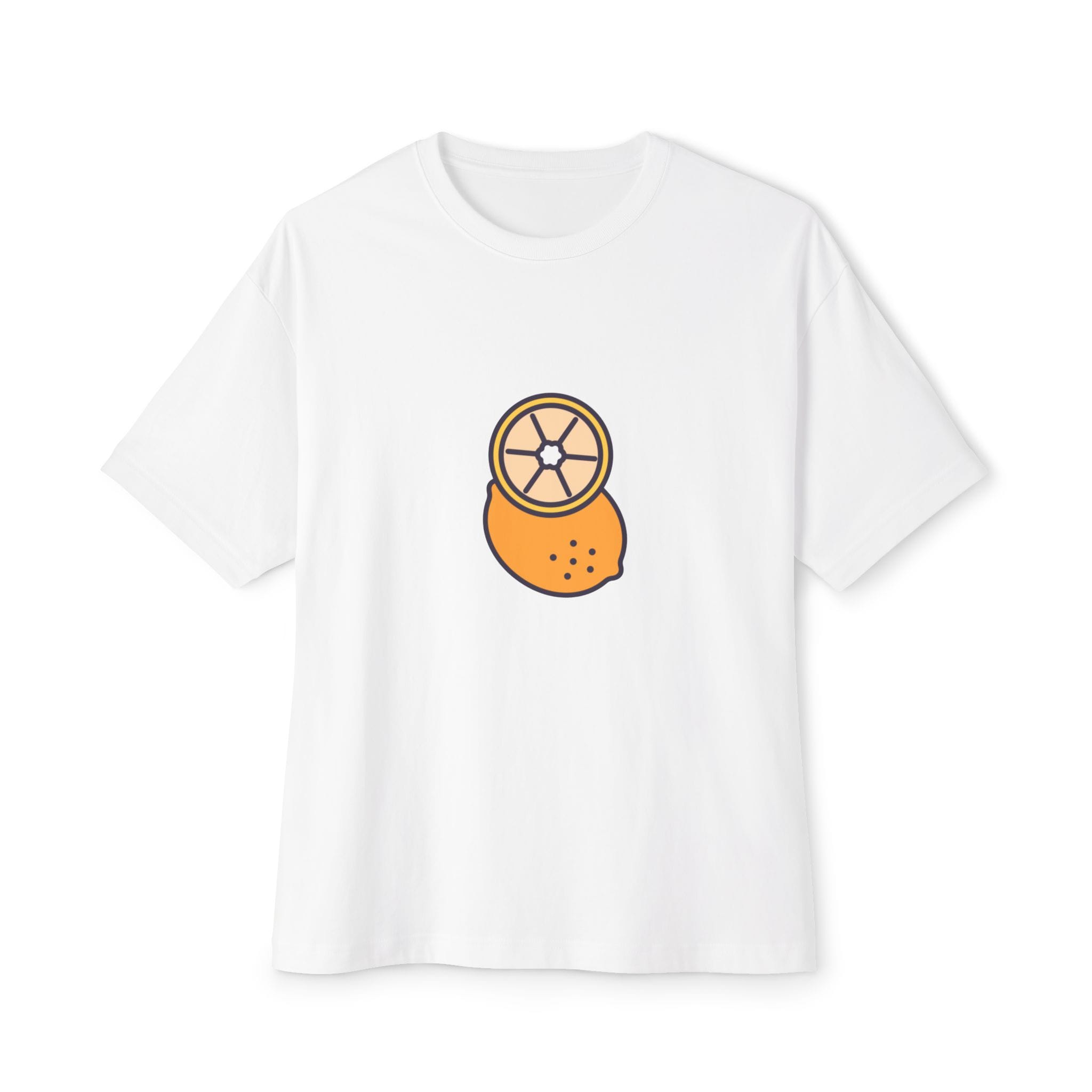 Orange Slice Graphic Tee — Cute Minimal Fruit Illustration Shirt